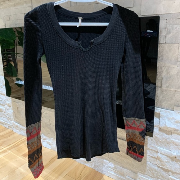 Free People Tops - Free People | Textured Long Sleeve Shirt